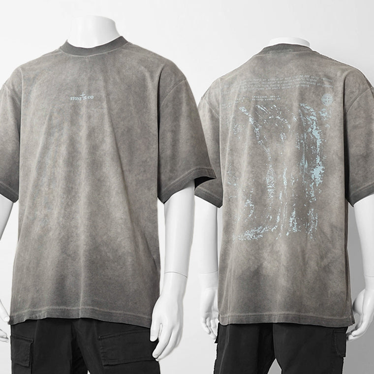 STONE ISLAND メンズ Tシャツ L1S152100002 S0366 BLACK ブラック V0029