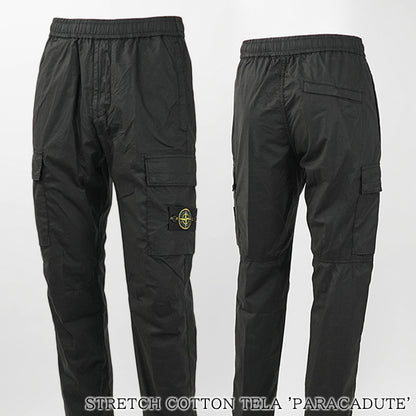 STONE ISLAND メンズ カーゴパンツ STRETCH COTTON TELA PARACADUTE L1S153100031 S0003 ブラック V0029