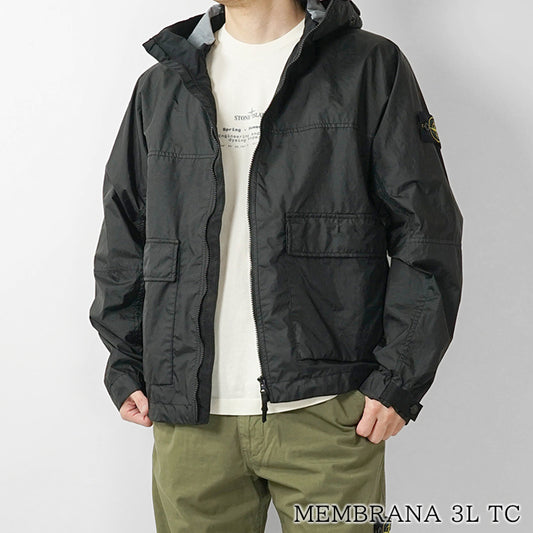 STONE ISLAND メンズ ブルゾン MEMBRANA 3L TC L1S154100004 S0A21 ブラック V0029