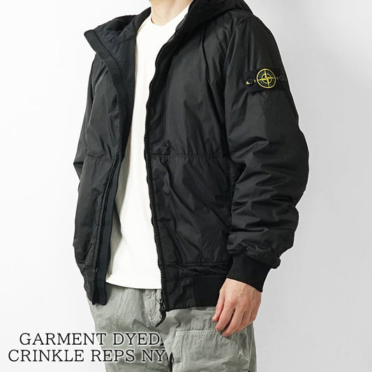 STONE ISLAND メンズ ブルゾン GARMENT DYED CRINKLE REPS NY L1S154100110 S0A23 ブラック V0029