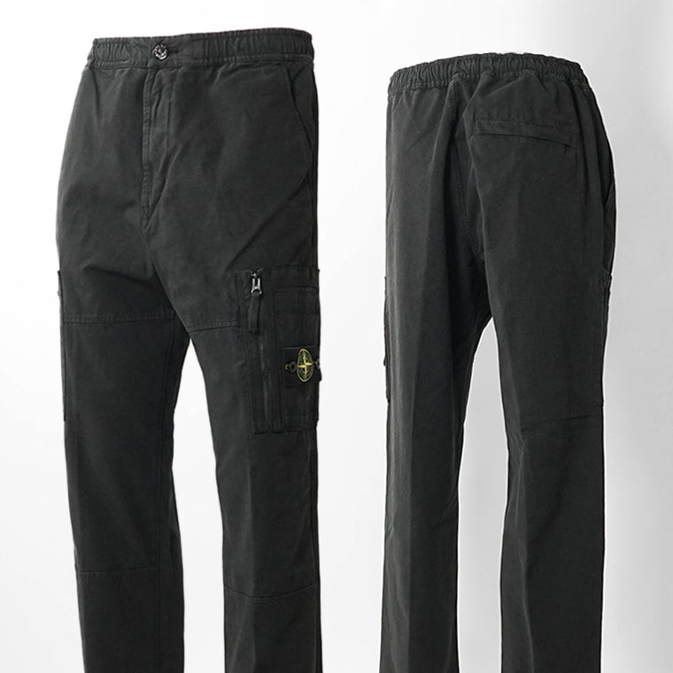 STONE ISLAND メンズ カーゴパンツ L2S153100015 S0211 ブラック V0029