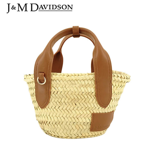 【SUMMER FINAL SALE】 J&M DAVIDSON レディース バッグ SMALL BASKET LSBK 0XX PLSC TOFEE 640S