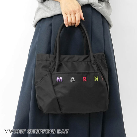 MARNI KIDS キッズ トートバッグ MW105F SHOPPING DAY M01610 M00TJ ブラック 0M900