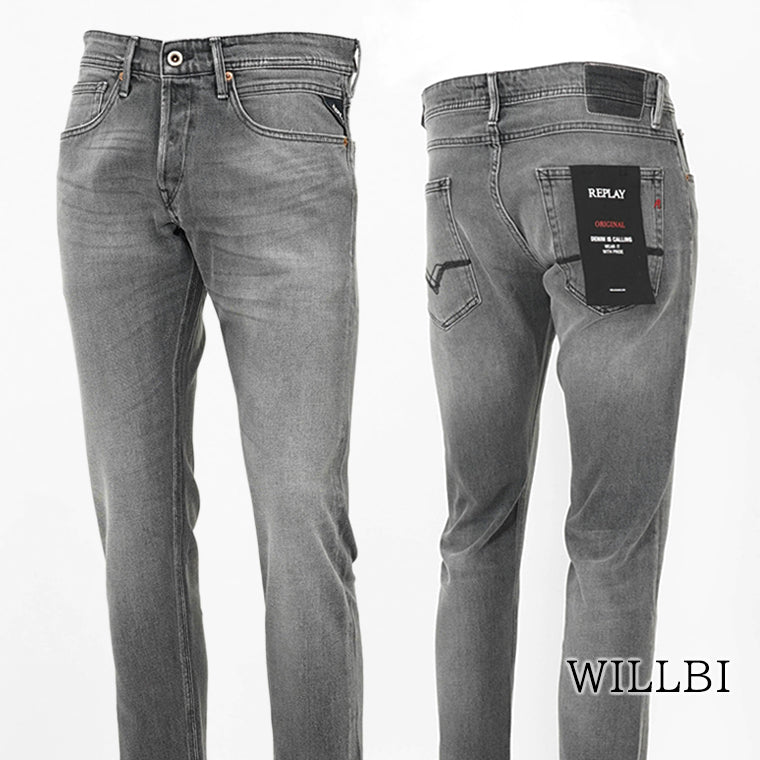 REPLAY メンズ ジーンズ WILLBI M1008R 739962 ウォッシュグレー 096