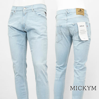 REPLAY メンズ ジーンズ MICKYM M1021 41A878 ウォッシュライトブルー 010