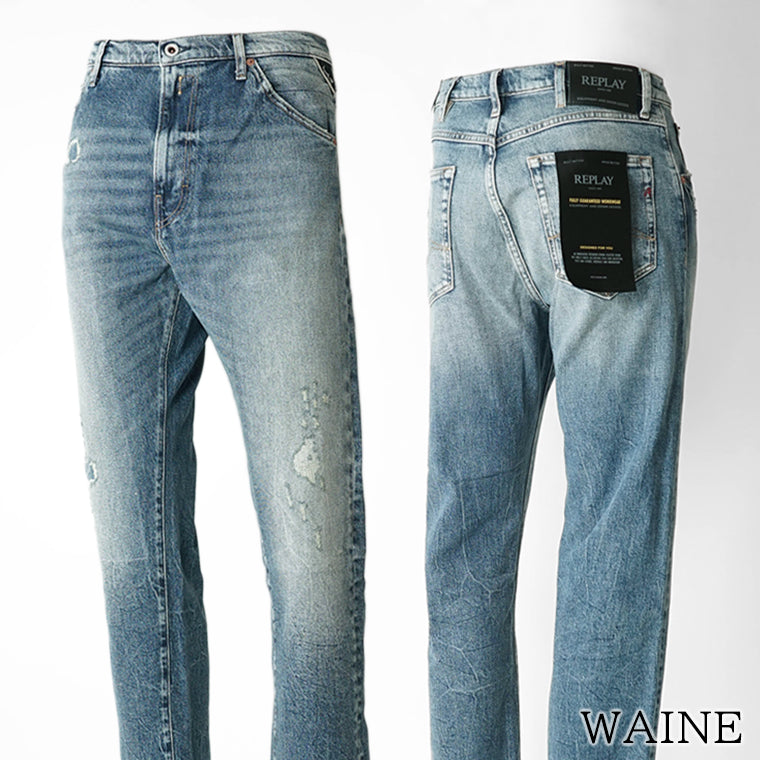 REPLAY メンズ ジーンズ WAINE M1052 795156 ウォッシュブルー 009