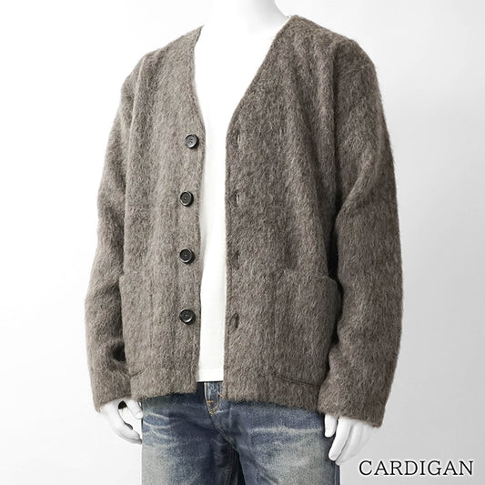 OUR LEGACY メンズ カーディガン CARDIGAN M2266CM モレグレー MOLE GREY HAIRY WOOL