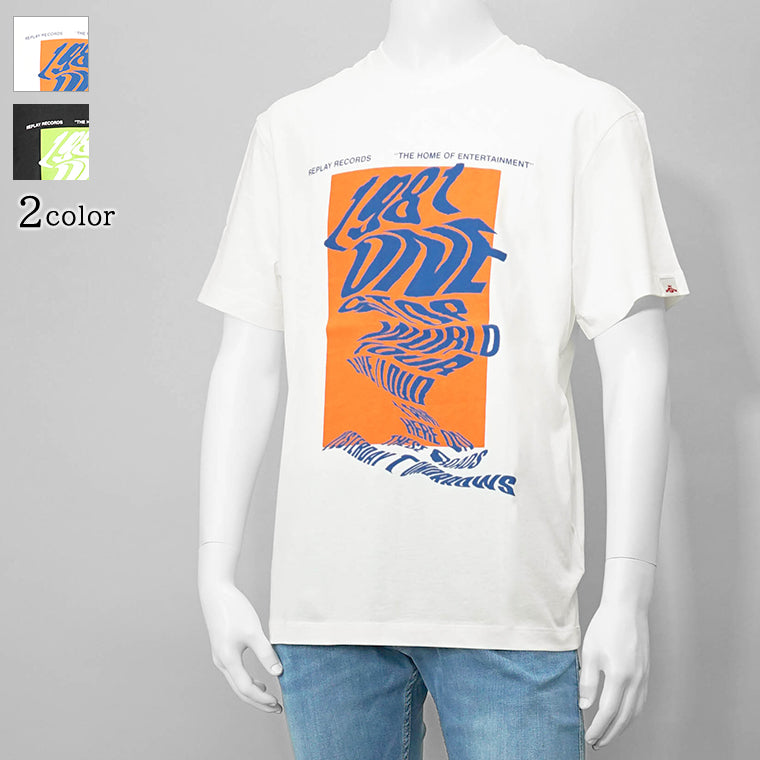 【SUMMER FINAL SALE】 REPLAY メンズ Tシャツ M3033 2660 2カラー