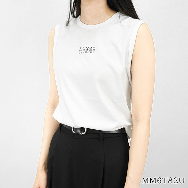 【SUMMER FINAL SALE】 MM6 Maison Margiela KIDS キッズ タンクトップ MM6T82U M60575 MM009 ホワイト M6100