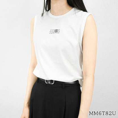 【SUMMER FINAL SALE】 MM6 Maison Margiela KIDS キッズ タンクトップ MM6T82U M60575 MM009 ホワイト M6100