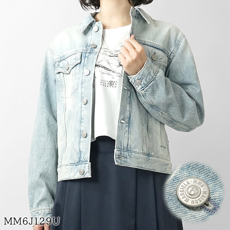 MM6 Maison Margiela KIDS キッズ デニムジャケット MM6J129U M60924 MM06Y ウォッシュブルー M601