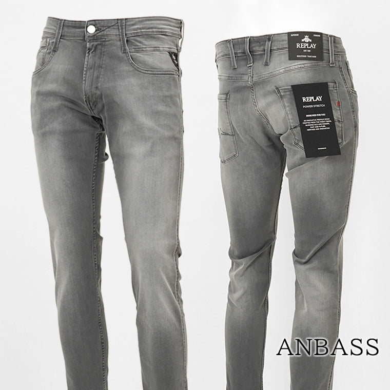 REPLAY メンズ ジーンズ ANBASS M914 103C35 ウォッシュグレー 096