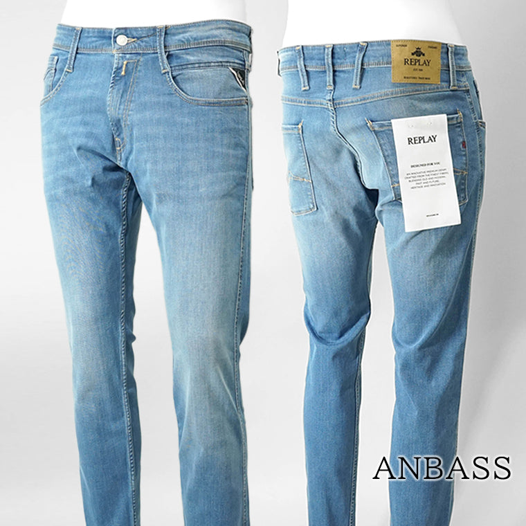 REPLAY メンズ ジーンズ ANBASS M914Y 41A876 ウォッシュブルー 009