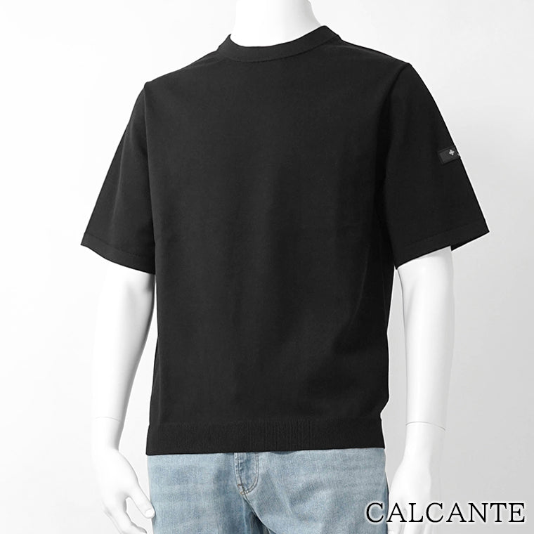 TATRAS メンズ 半袖ニット CALCANTE MCKZ0448053588 BLACK ブラック 001