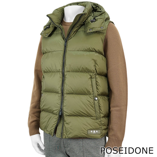 TATRAS メンズ ダウンベスト POSEIDONE MTAT24A4842 D KHAKI カーキ 35