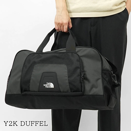【SUMMER FINAL SALE】 THE NORTH FACE メンズ レディース ボストンバッグ Y2K DUFFEL NF0A87GK TNF BLACK ASPHALT GREY ブラック グレー 4GZ
