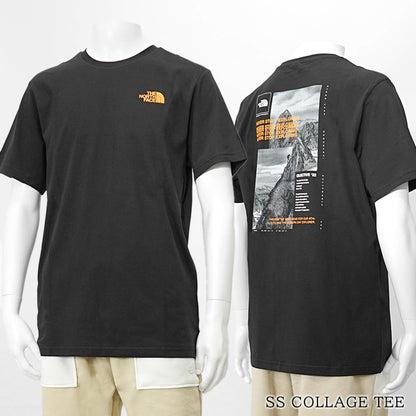 【SUMMER FINAL SALE】 THE NORTH FACE メンズ Tシャツ SS COLLAGE TEE NF0A89FR TNF BLACK SUMMIT GOLD ブラック オレンジ AGG