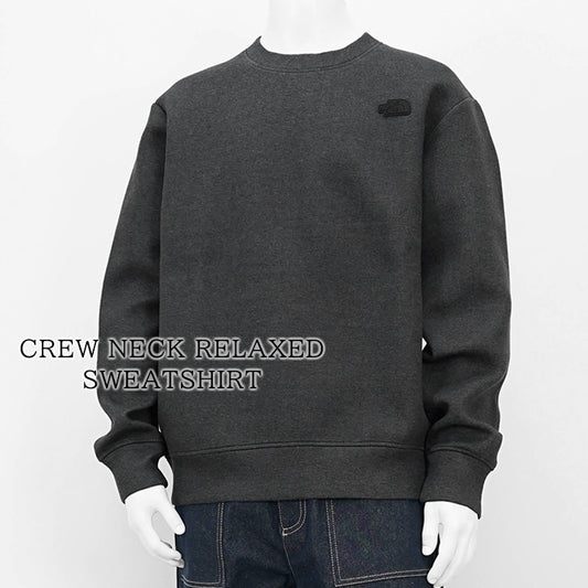 THE NORTH FACE メンズ スウェットシャツ CREW NECK RELAXED SWEATSHIRT NF0A8AMA TNF BLACK HEATHER ダークグレー KS7