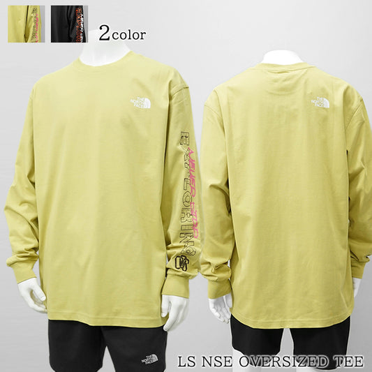 【SUMMER FINAL SALE】 THE NORTH FACE メンズ 長袖Tシャツ LS NSE OVERSIZED TEE NF0A8C3Z 2カラー