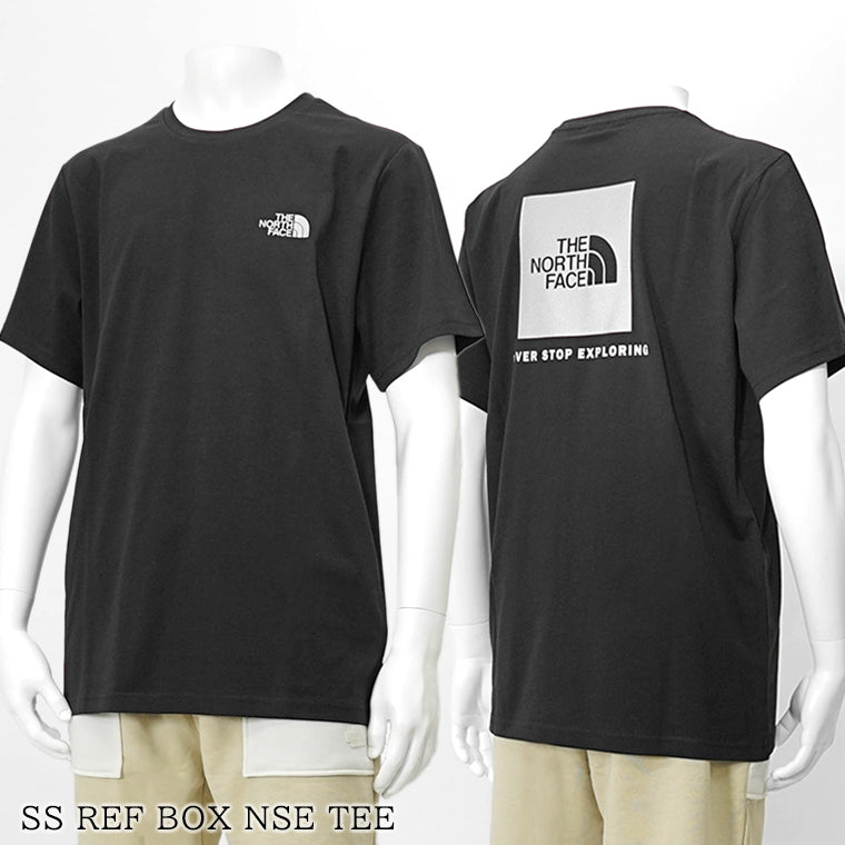 【SUMMER FINAL SALE】 THE NORTH FACE メンズ Tシャツ SS REF BOX NSE TEE NF0A8C4V TNF BLACK REFLECTIVE ブラック シルバー U1H
