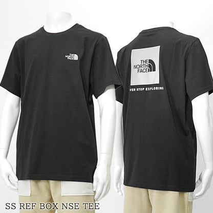 【SUMMER FINAL SALE】 THE NORTH FACE メンズ Tシャツ SS REF BOX NSE TEE NF0A8C4V TNF BLACK REFLECTIVE ブラック シルバー U1H