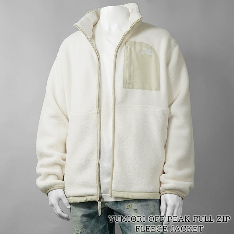THE NORTH FACE メンズ ブルゾン YUMIORI OFF PEAK FULL ZIP FLEECE JACKET NF0A8FKN WHITE DUNE DESERT STONE ホワイト ベージュ JN5
