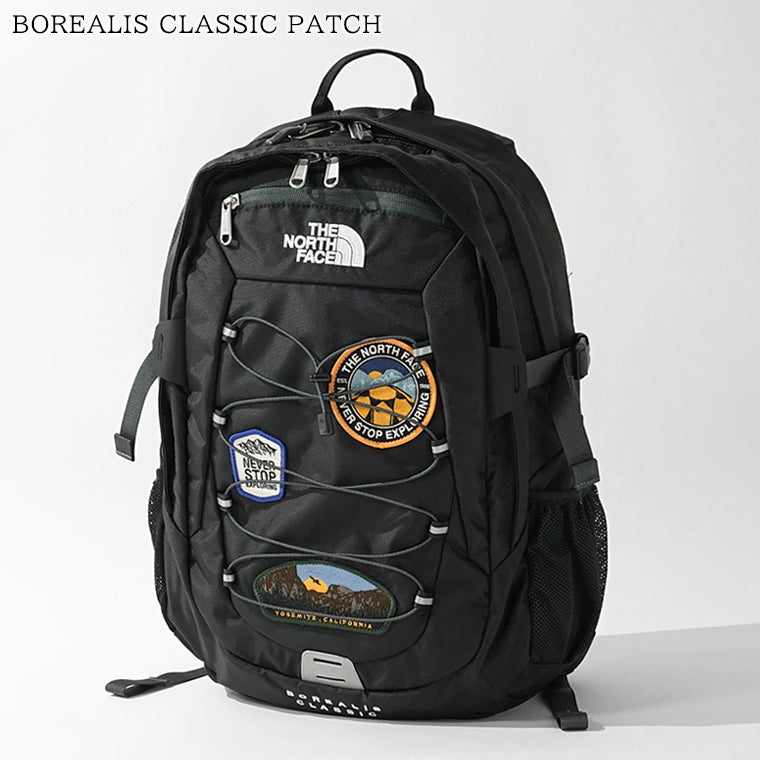 THE NORTH FACE メンズ レディース バックパック BOREALIS CLASSIC PATCH NF0A8KE8 TNF BLACK ASPHALT GREY ブラック アスファルトグレー 0E6