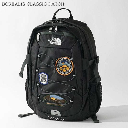 THE NORTH FACE メンズ レディース バックパック BOREALIS CLASSIC PATCH NF0A8KE8 TNF BLACK ASPHALT GREY ブラック アスファルトグレー 0E6