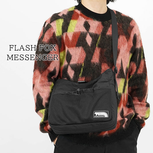 MAISON KITSUNE ショルダーバッグ FLASH FOX MESSENGER NM05172 WQ4034 BLACK ブラック P199