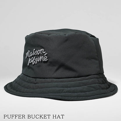 MAISON KITSUNE メンズ レディース バケットハット PUFFER BUCKET HAT NM06115 WQ4035 BLACK ブラック P199