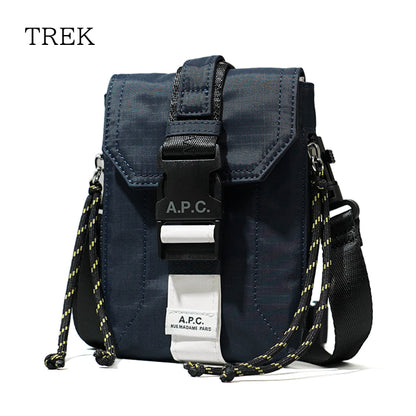 A.P.C. メンズ レディース ショルダーバッグ CROSSBODY POUCH TREK PAAFH H61733 DARK NAVY ダークネイビー IAK