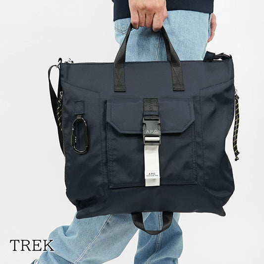 A.P.C. メンズ レディース トートバッグ TREK PAAFH H61929 DARK NAVY ダークネイビー IAK