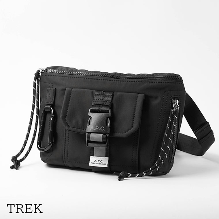 A.P.C. メンズ レディース ベルトバッグ TREK PAAGE H62219 NOIR ブラック LZZ