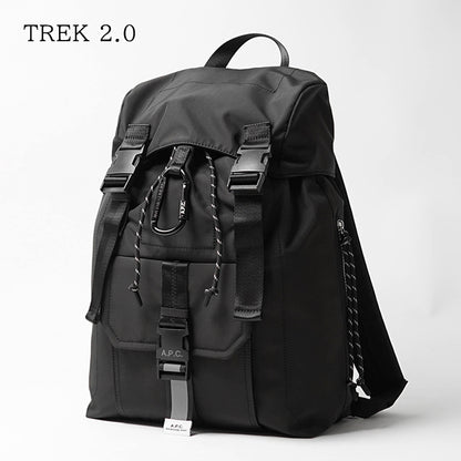 A.P.C. メンズ レディース バックパック TREK 2.0 PAAGE H62631 NOIR ブラック LZZ