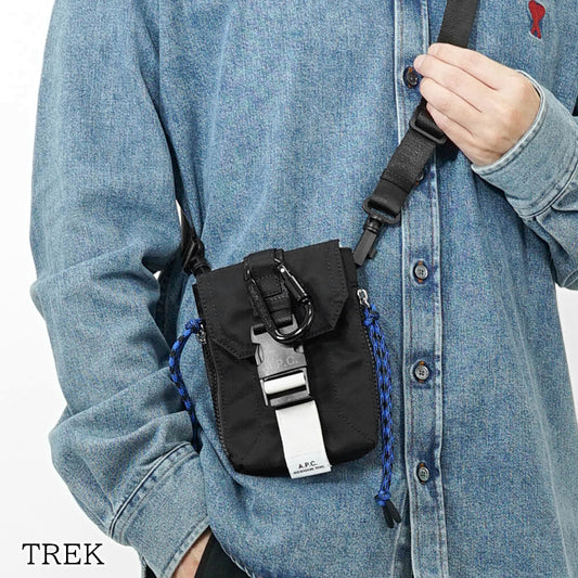 A.P.C. メンズ レディース ショルダーバッグ TREK PAAGR H61733 NOIR ブラック LZZ