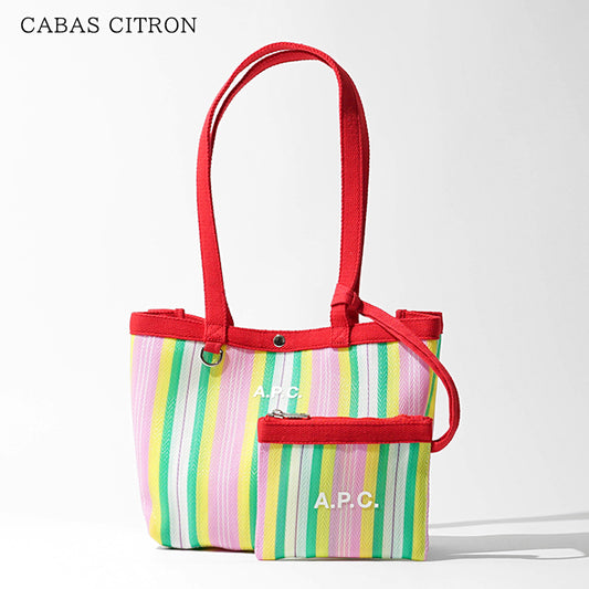 A.P.C. レディース トートバッグ CABAS CITRON PEAAE M67071 ROSE MULTICOLORE マルチ FLS