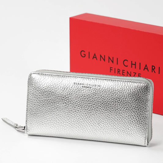 GIANNI CHIARINI レディース 長財布 PF5042 GRN LM SILVER シルバー 0406