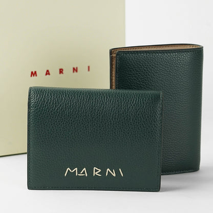 MARNI メンズ 2つ折り財布 PFMI0098U0 P6533 ダークぺトロール 00V93
