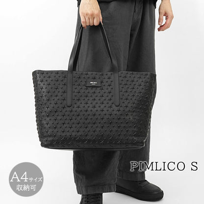 JIMMY CHOO メンズ トートバッグ PIMLICO S EMG ブラック BLACK