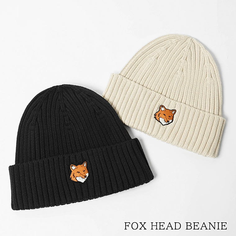 MAISON KITSUNE メンズ レディース ニットキャップ FOX HEAD BEANIE PM06111 KT1140 2カラー