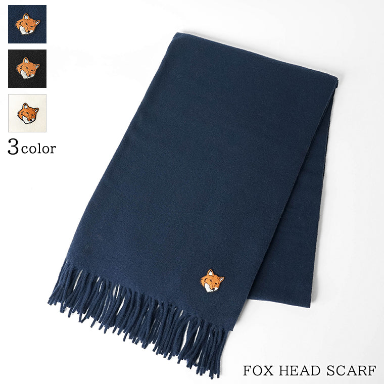 MAISON KITSUNE メンズ レディース マフラー FOX HEAD SCARF PM06201 WB0044 3カラー