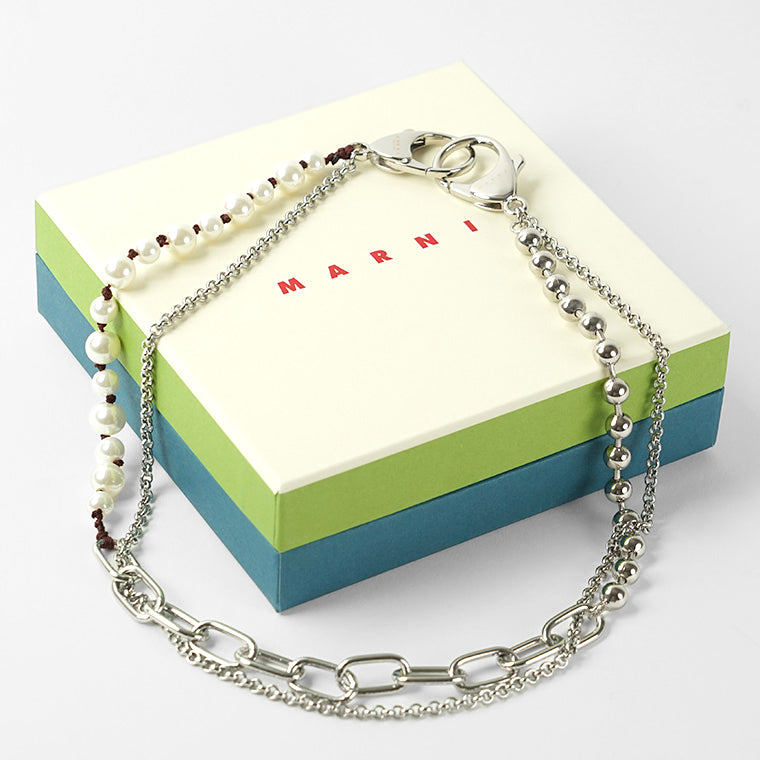 MARNI メンズ レディース ネックレス PNZB0080A0 M2001 シルバー 00W10