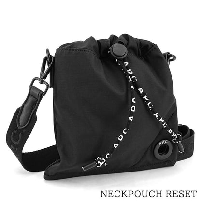 A.P.C. メンズ レディース ショルダーバッグ NECKPOUCH RESET PSAHX H61714 NOIR ブラック LZZ