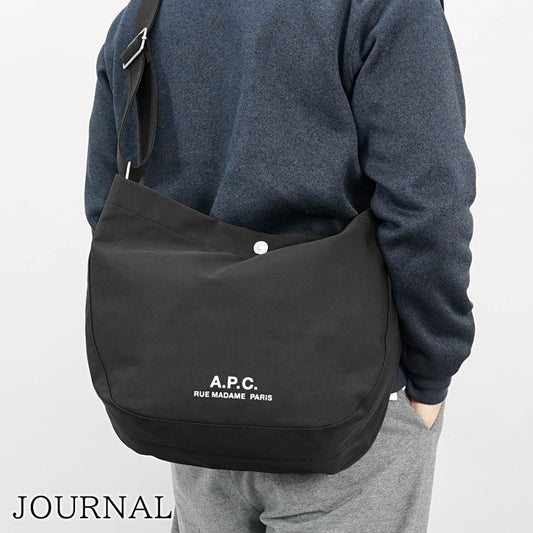 A.P.C. メンズ レディース ショルダーバッグ JOURNAL PSAKR M61939 NOIR ブラック LZZ