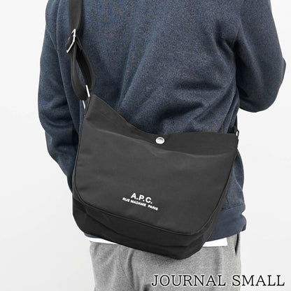 A.P.C. メンズ レディース ショルダーバッグ JOURNAL SMALL PSAKR M67010 NOIR ブラック LZZ