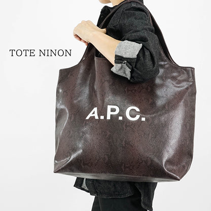 A.P.C. メンズ レディース トートバッグ TOTE NINON PUABN M61565 BLACKBERRY ブラックベリー HAJ