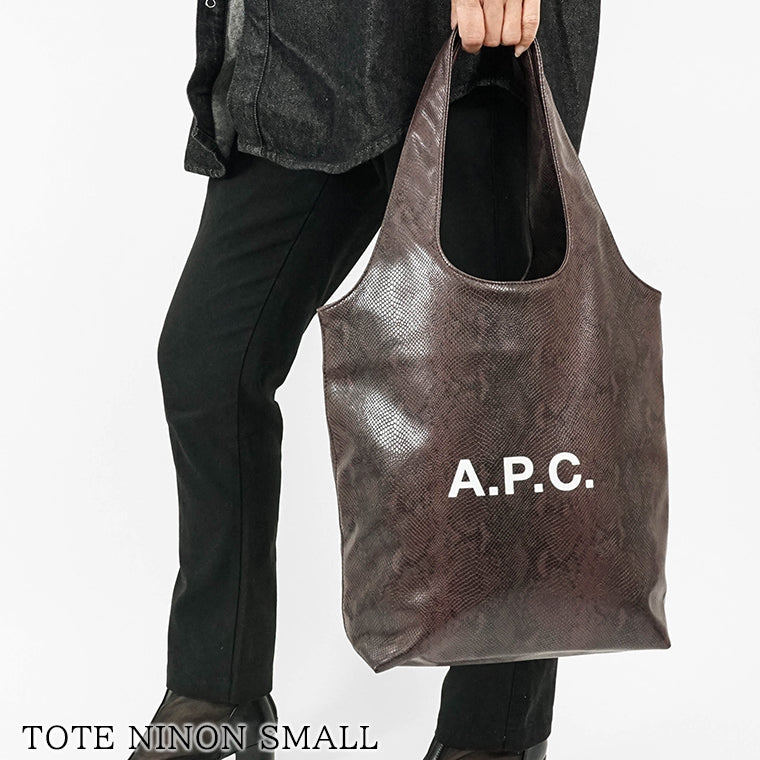 A.P.C. メンズ レディース トートバッグ TOTE NINON SMALL PUABN M61861 BLACKBERRY ブラックベリー HAJ