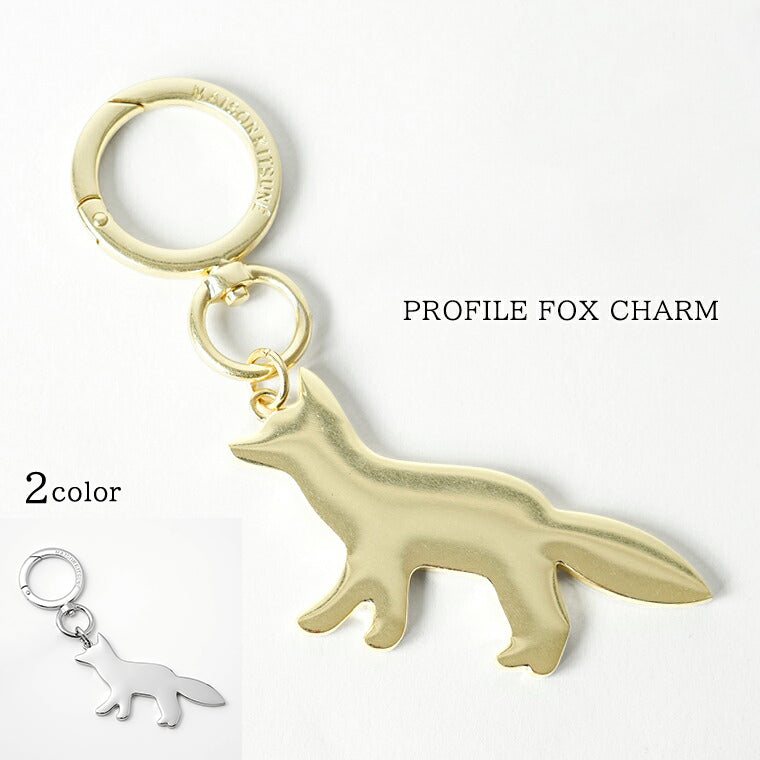 MAISON KITSUNE メンズ レディース キーリング PROFILE FOX CHARM PW06903 AM1002 2カラー