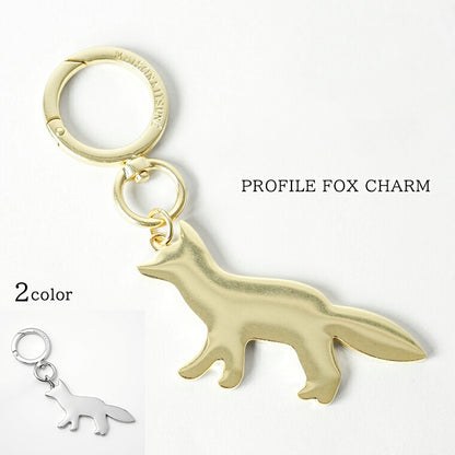MAISON KITSUNE メンズ レディース キーリング PROFILE FOX CHARM PW06903 AM1002 2カラー