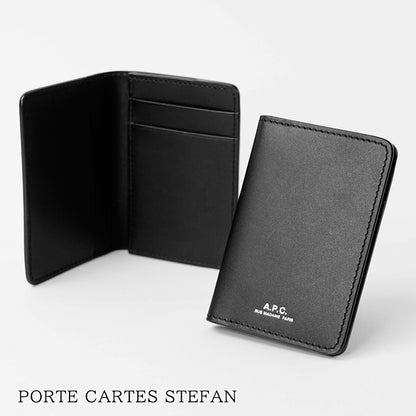 A.P.C. メンズ レディース カードケース PORTE CARTES STEFAN PXAWV H63158 NOIR ブラック LZZ